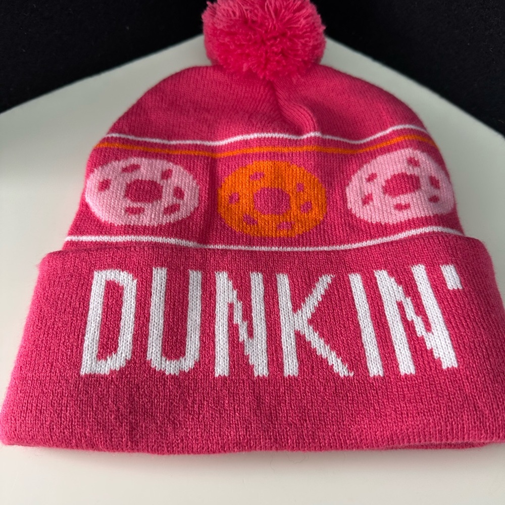 Dunkin Donuts PINK Ski Pom- New- Current Season- Better Get Dunkin! ☕💕
